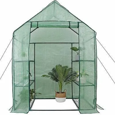 3 Tiers 6 Shelf Portable Greenhouse - Garden Shed Crops