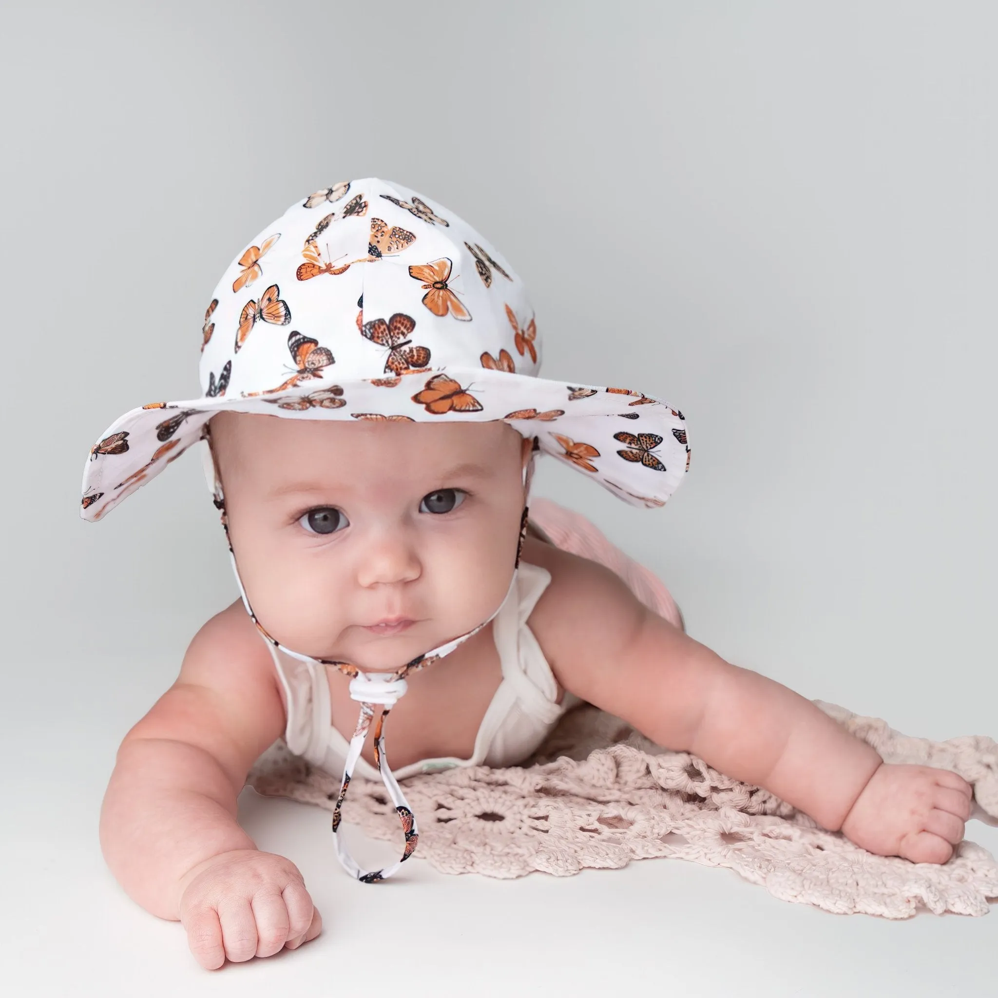 Butterflies Sunhat UPF 50  with Adjustable Breakaway Strap