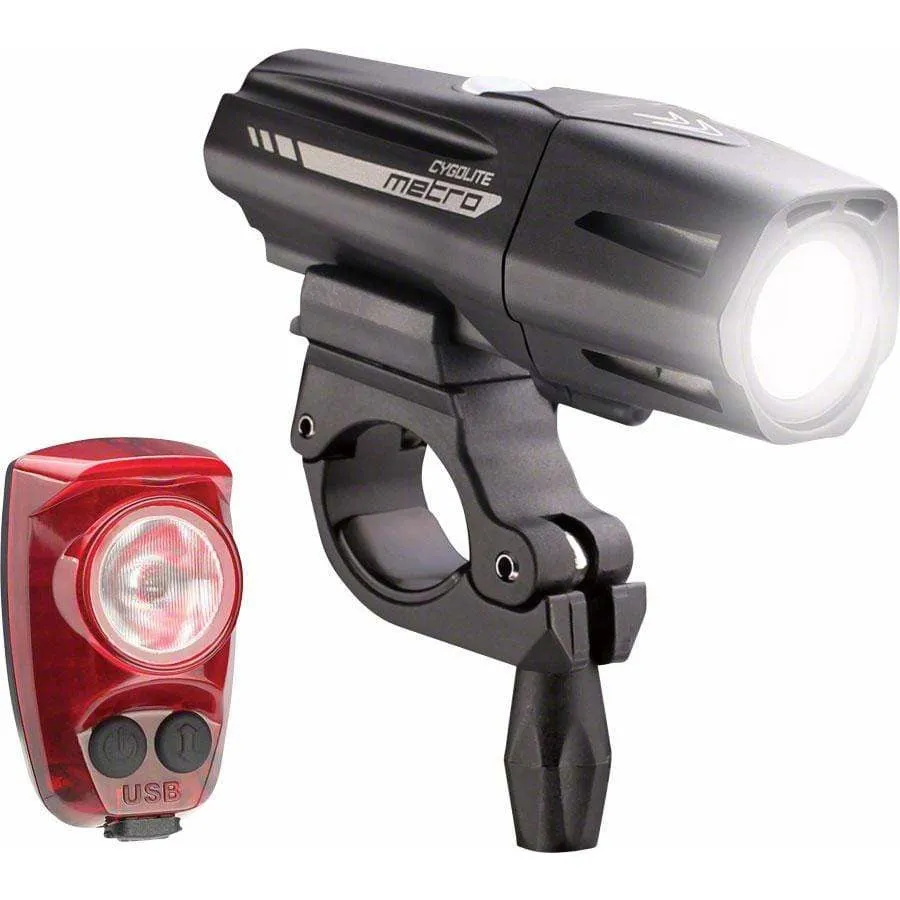 Metro Plus 800 Headlight and HotShot Pro 150 Bike Light Set