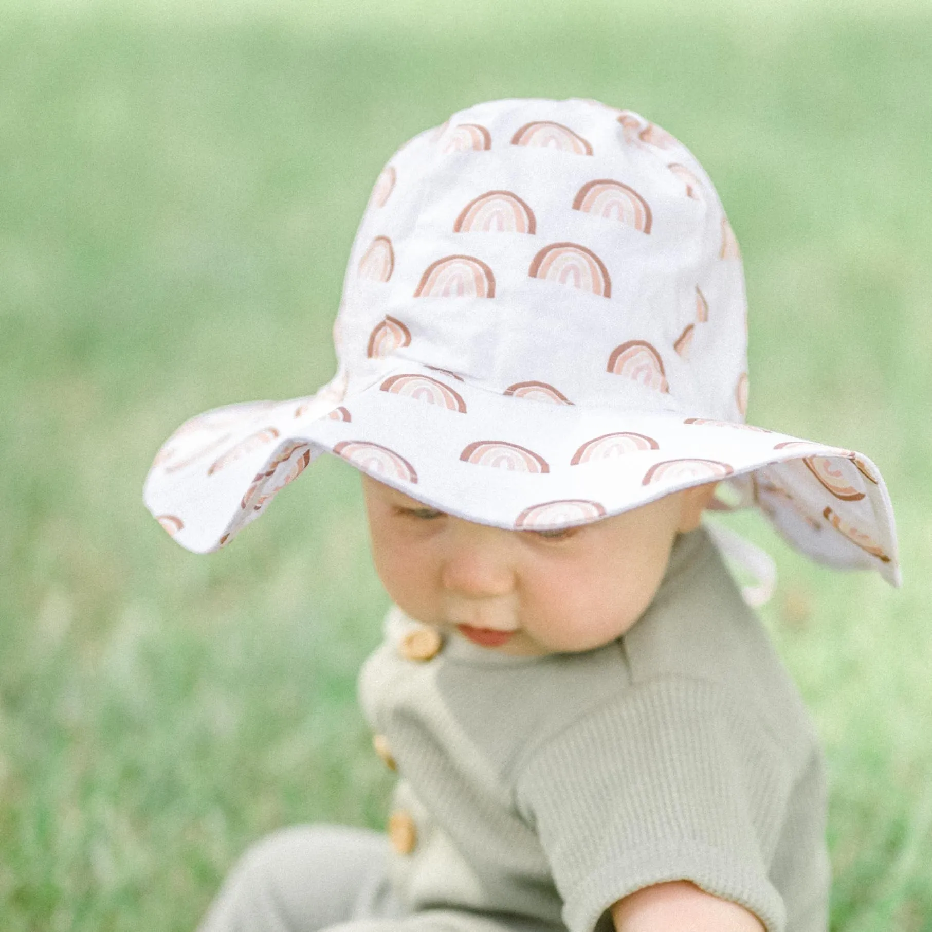 Rainbow Sunhat UPF 50  with Adjustable Breakaway Strap