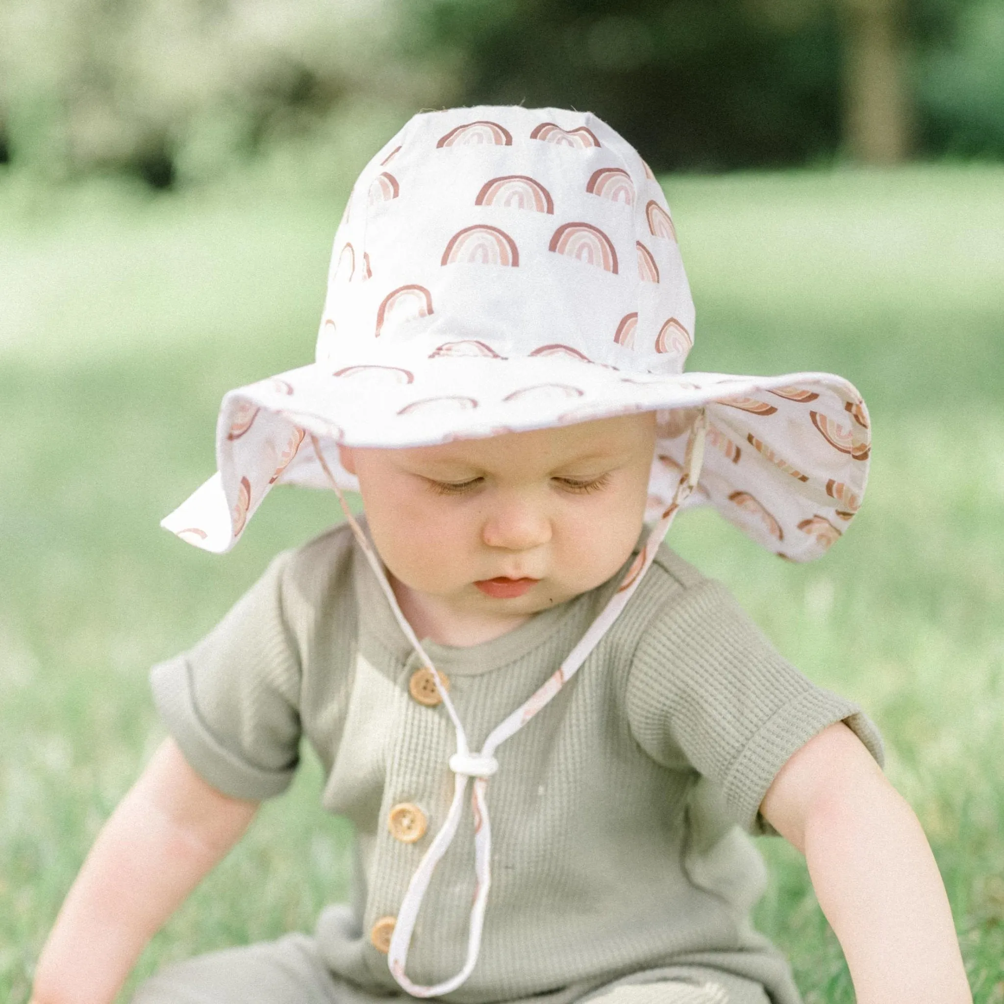 Rainbow Sunhat UPF 50  with Adjustable Breakaway Strap